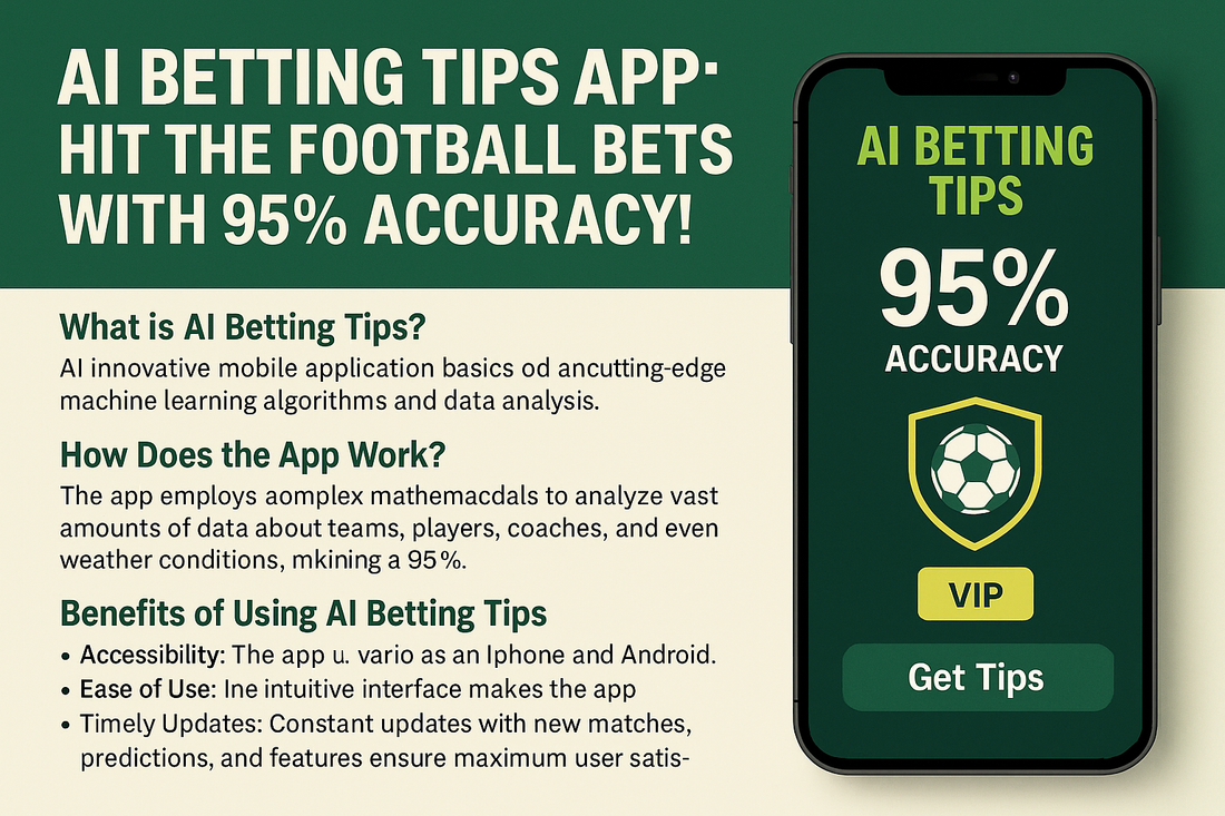 AI Betting Tips App: Hit the Football Bets with 95% Accuracy!