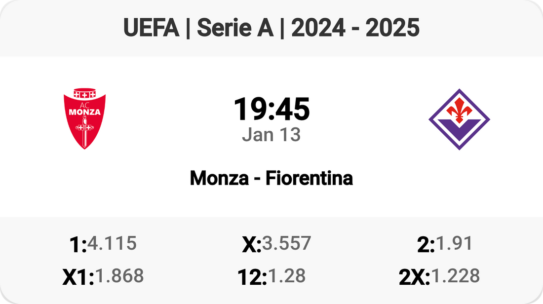 Monza vs Fiorentina: Serie A Showdown Tomorrow!