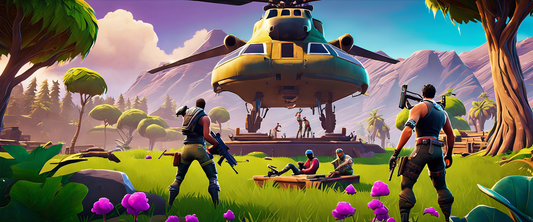 Fortnite gameplay on iPhone featuring vivid graphics and smooth controls.