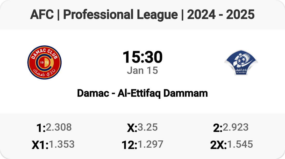 Epic Clash Tomorrow: Damac vs Al-Ettifaq!