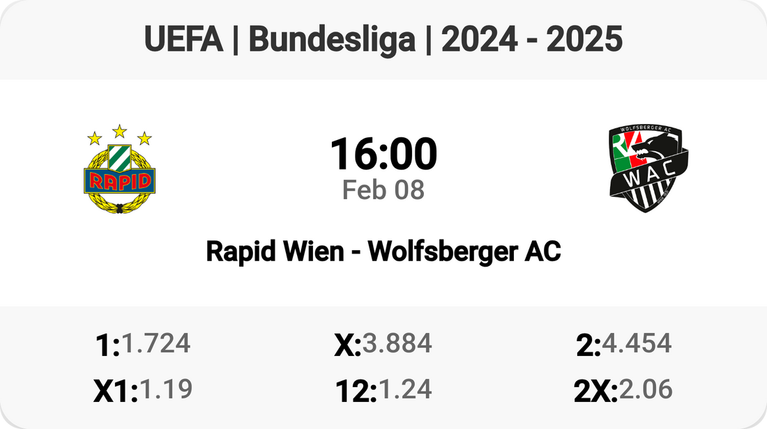 Rapid Wien vs Wolfsberger: Clash of Titans Tomorrow! 🔥⚽