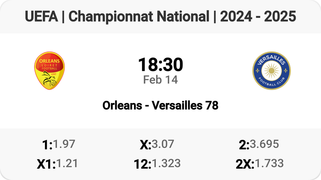 Intense Clash: Orleans vs Versailles 78 Tomorrow!