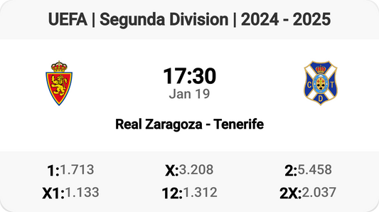 Epic Clash: Zaragoza Takes on Tenerife Tomorrow!