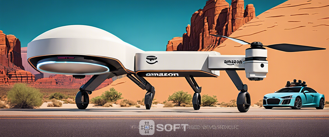 Amazon drone delivering packages in Tolleson, Arizona