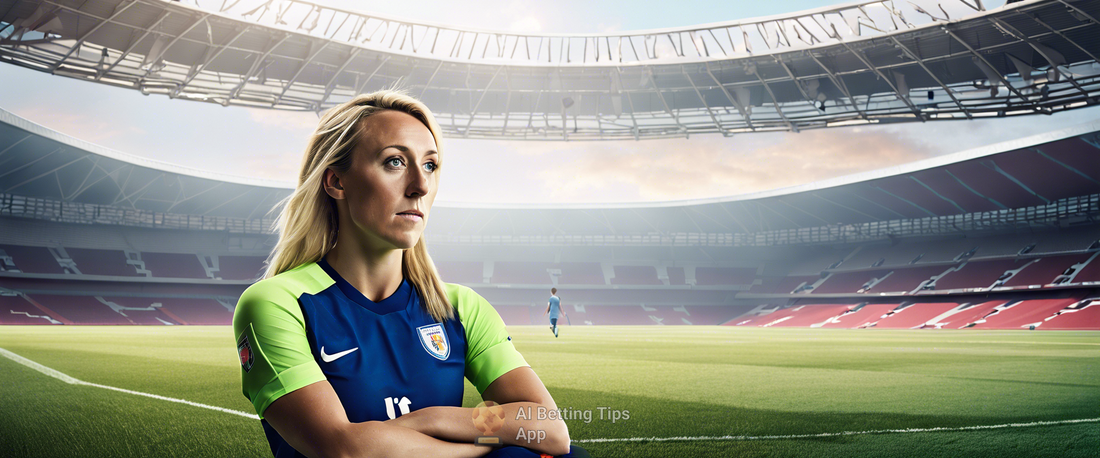 Toni Duggan during a match, reflecting on her illustrious football career.