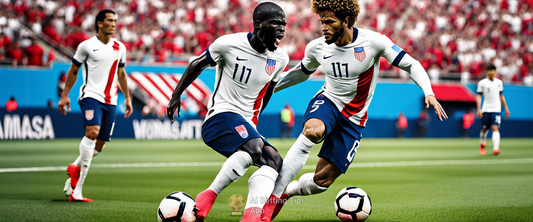 Yunus Musah and Ricardo Pepi celebrating during USMNT vs Panama match.