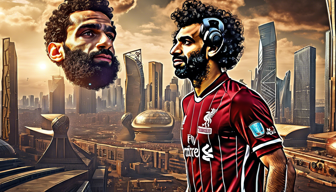 Mohamed Salah Shines in Cyberpunk Royalty!