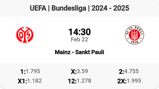 Mainz vs Sankt Pauli: Battle in the Bundesliga!