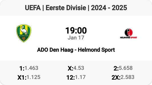 ADO Den Haag vs Helmond Sport: Clash of the Titans!