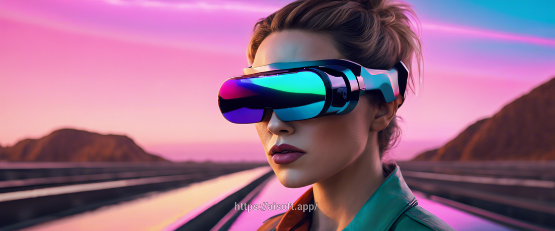 Meta's mixed-reality glasses concept with external battery and pancake lenses.