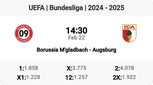 Exciting Bundesliga Clash: M'gladbach vs Augsburg!