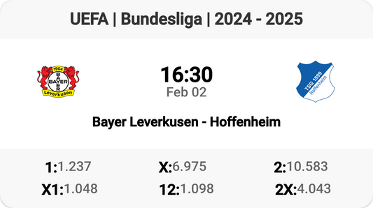 Thrilling Bundesliga Clash: Bayer Leverkusen vs Hoffenheim!