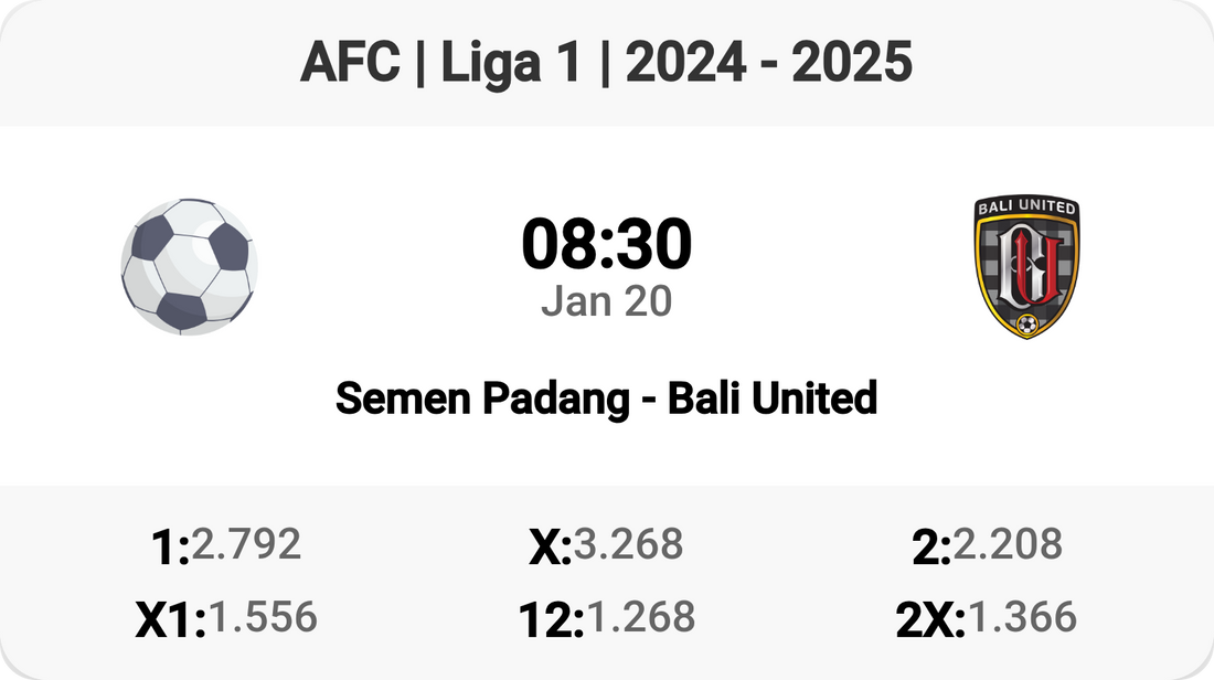 Epic Clash: Semen Padang vs Bali United! 🔥