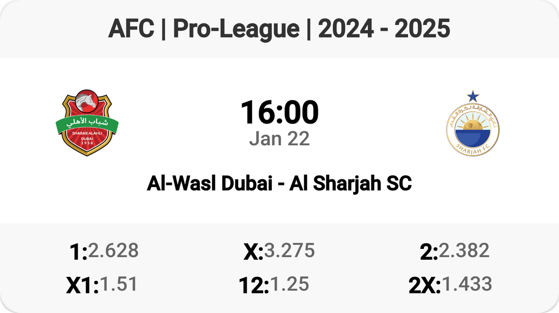 Epic Clash: Al-Wasl vs Al Sharjah! ⚽️