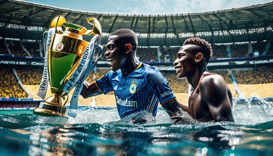 Vinicius Jr Lifts Trophy Underwater! 🏆🌊