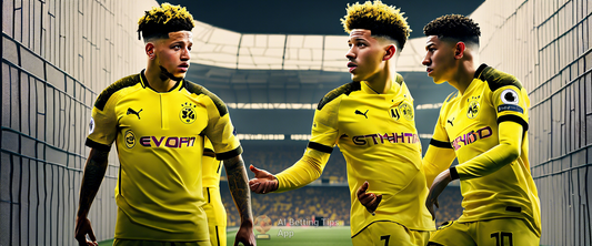 Jadon Sancho playing for Borussia Dortmund during his loan spell.