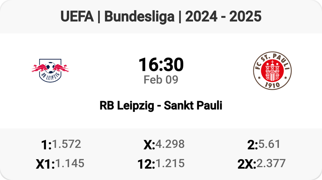 Epic Clash: RB Leipzig vs Sankt Pauli!