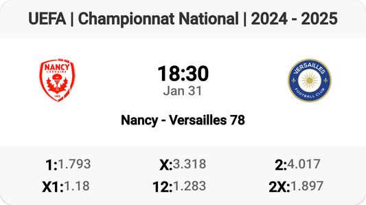 Nancy vs Versailles 78: Clash in Championnat National! ⚽🔥