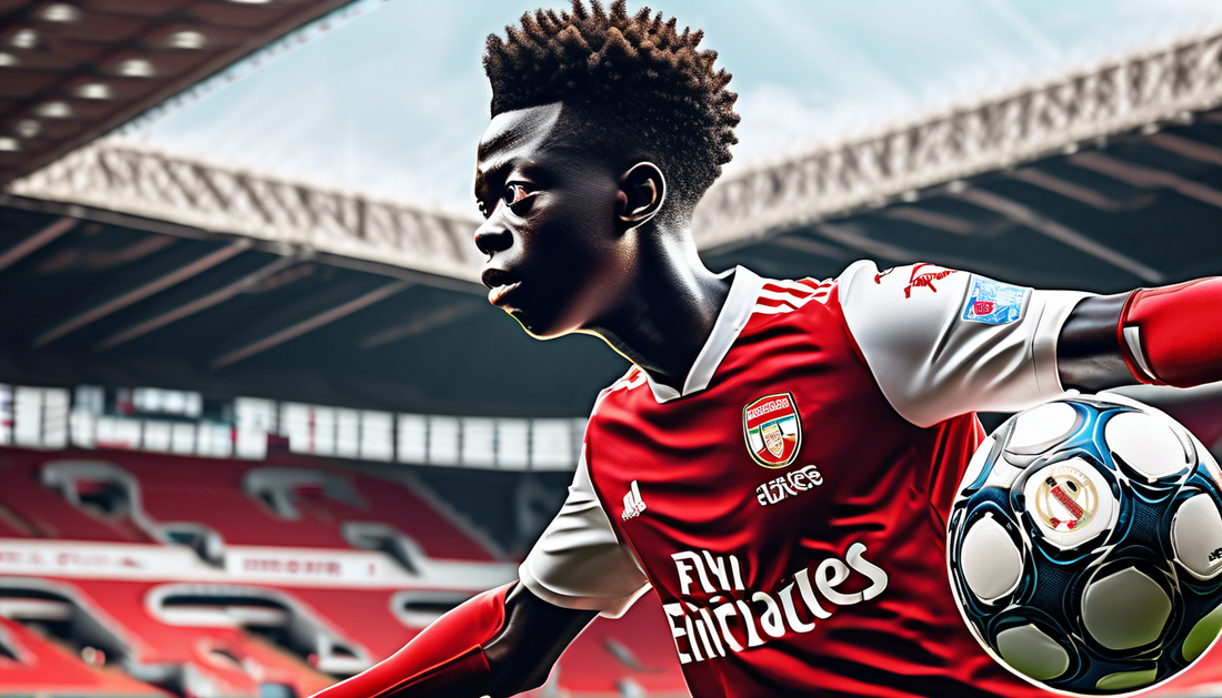 Saka's Stunning Pass in Futuristic Style!