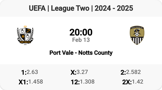 Port Vale vs Notts County: Clash of the Titans!