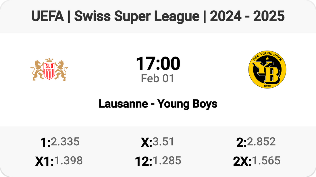 Lausanne vs Young Boys: Swiss Super League Showdown!