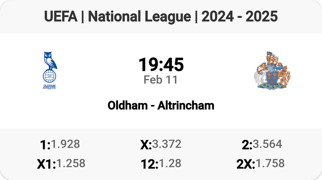 Oldham vs Altrincham Showdown! 🔥⚽