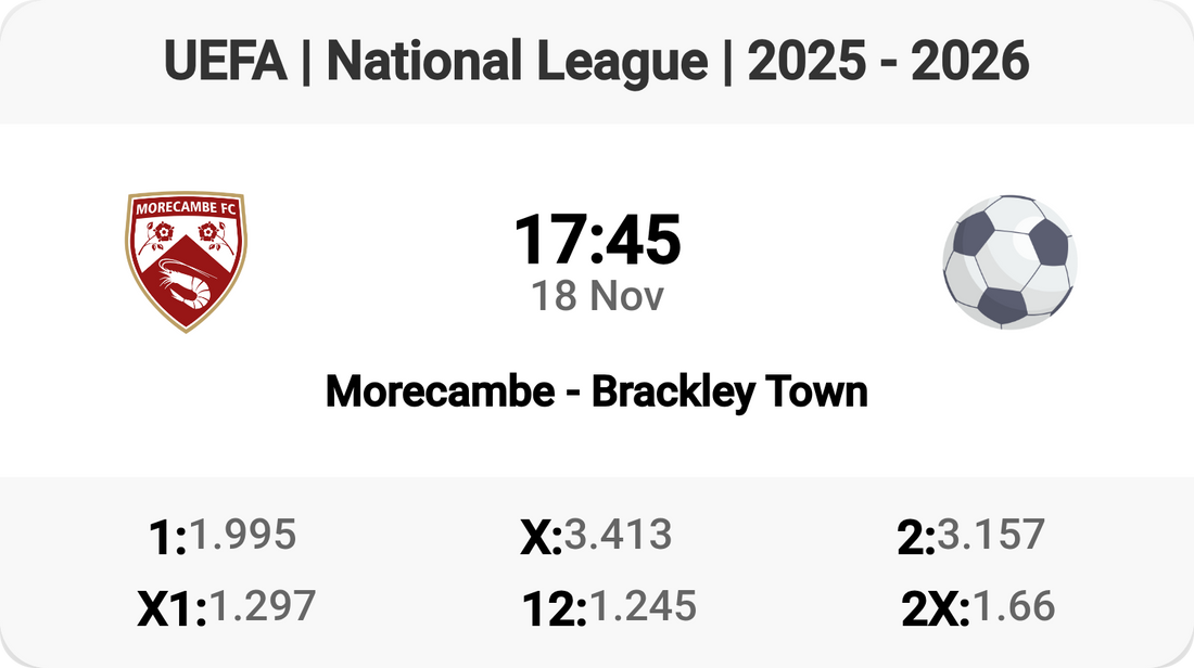 Matchday Preview: Morecambe vs Brackley Town! ⚽🔥
