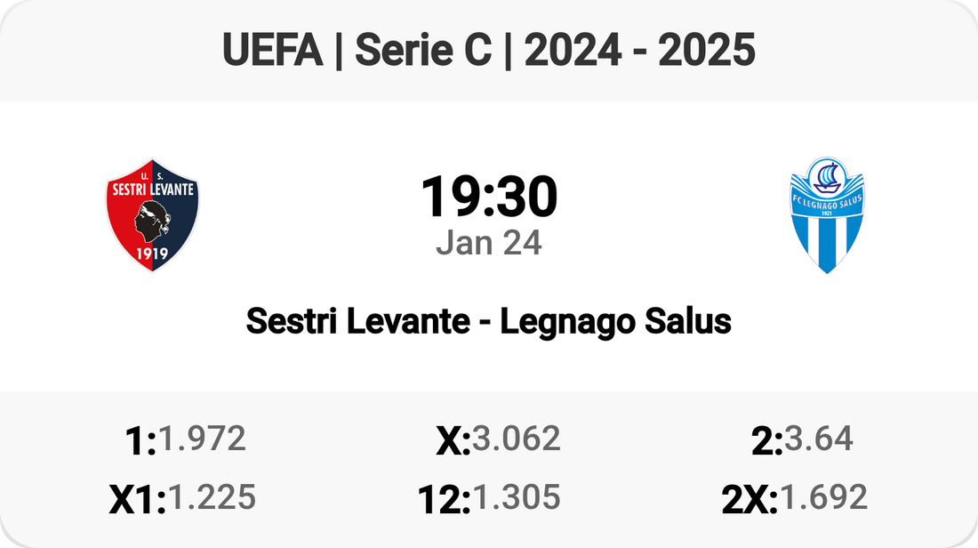 🔥Sestri Levante vs Legnago Salus: Epic Serie C Clash Tomorrow!⚽️