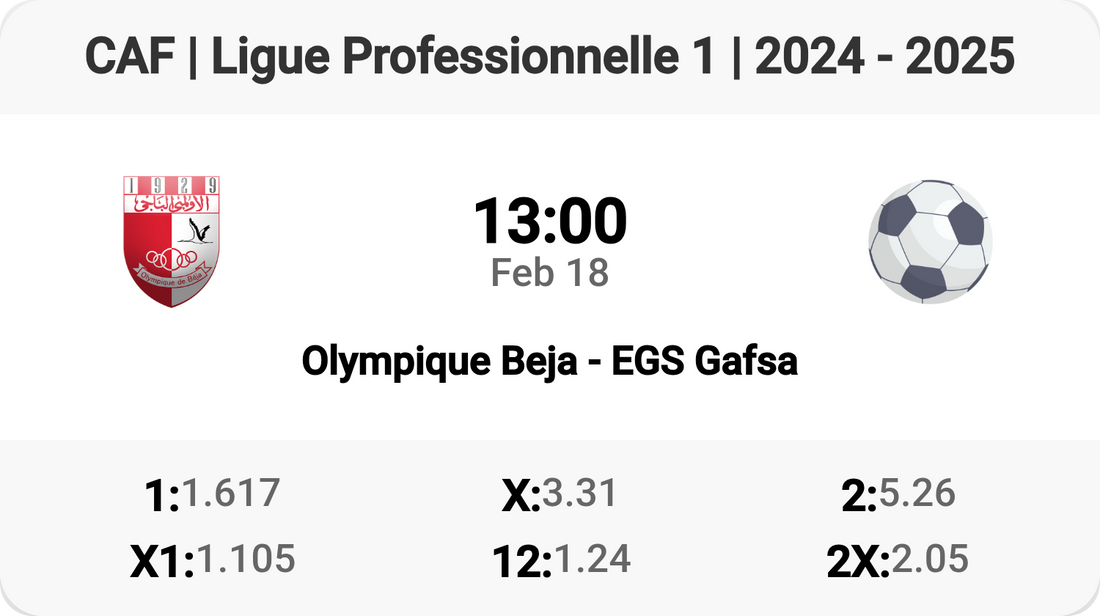 Match Preview: Olympique Beja vs EGS Gafsa! ⚽️🔥