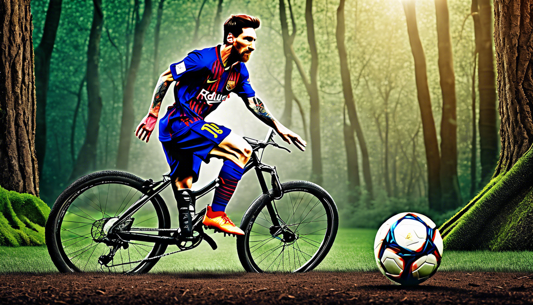 Messi's Stunning Bicycle Kick in a Magical Forest! 🌟⚽