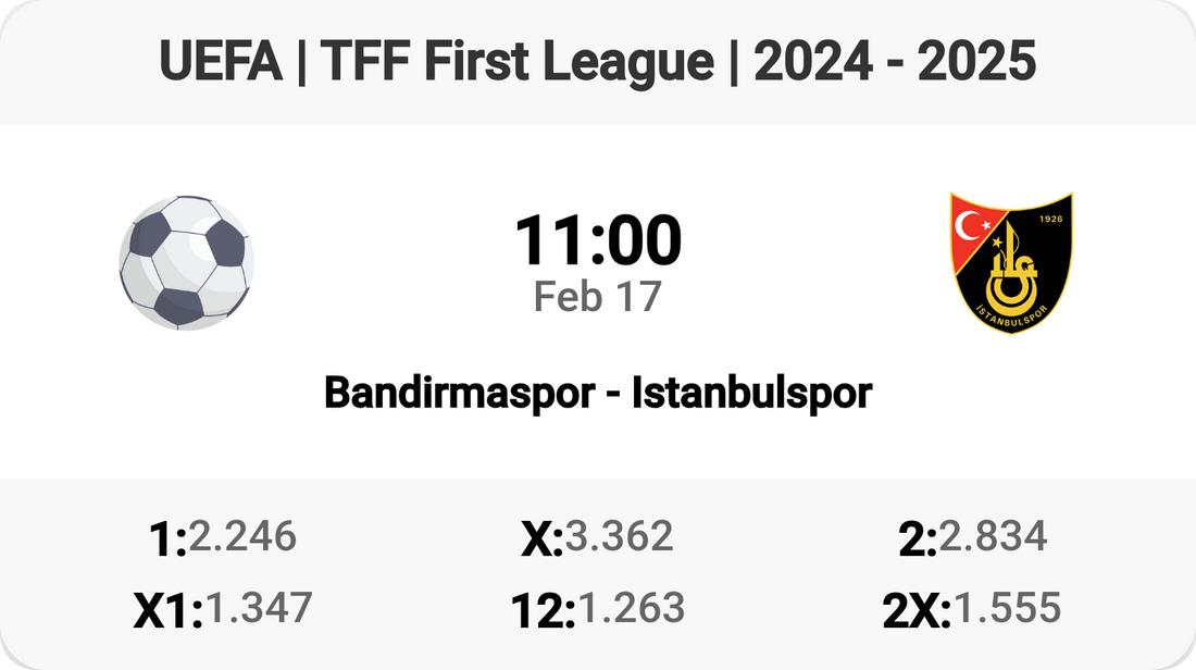 🔥 Clash of Titans: Bandirmaspor vs Istanbulspor! ⚽️