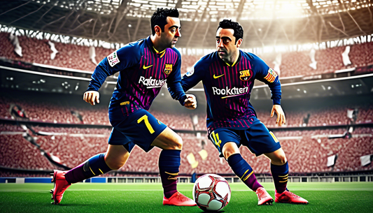 Xavi's Epic Pass in Futuristic Armor! ⚽✨