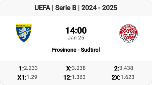 Frosinone Battles Sudtirol in Serie B Showdown!