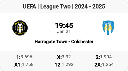 Exciting Clash: Harrogate Town vs Colchester! ⚽️