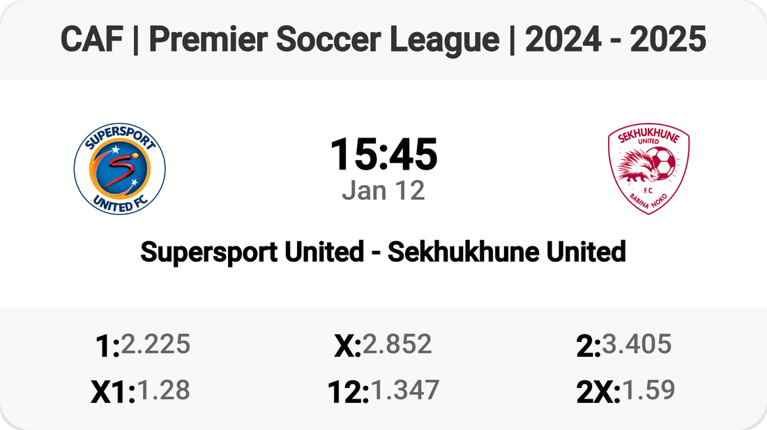 Supersport United vs Sekhukhune United: Epic Showdown Tomorrow!